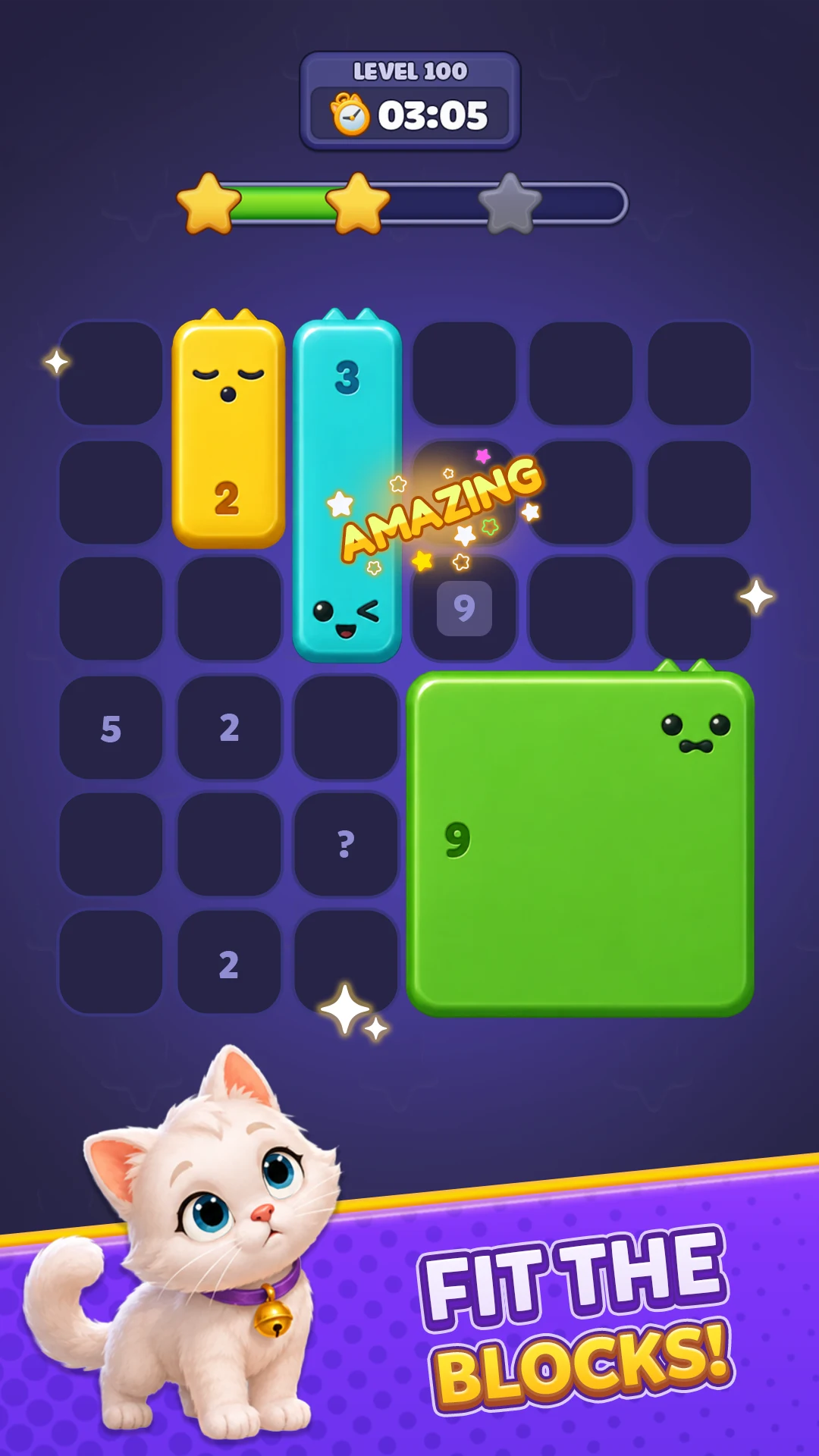 Paw Block Puzzle: Shikaku Game screenshot